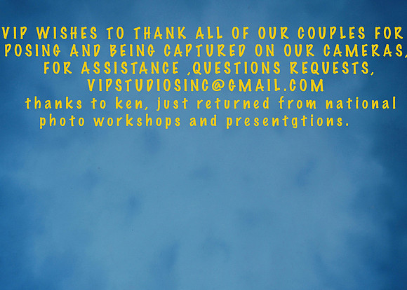 THANKS COUPLES AND GUESTS